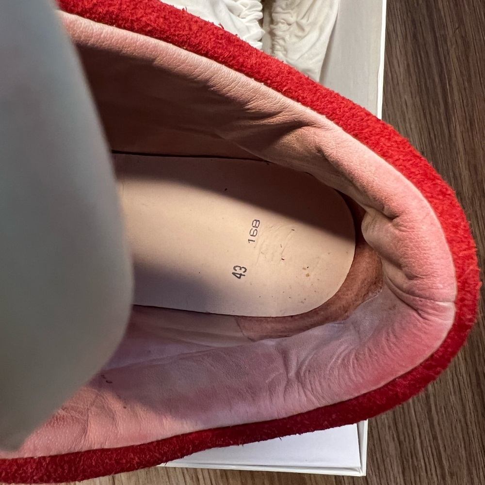 Maison Margiela Double Strap Future Low (Red Suede) Size 10 (44eu) - Picture 7 of 9